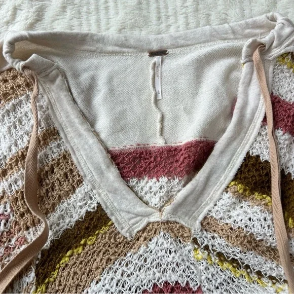 Free People Bayside Knit Tunic Pullover in the Romance Combo​​​ size large - Picture 10 of 15